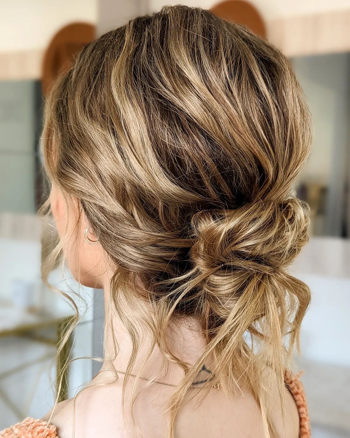 Messy Low Twisted Bun