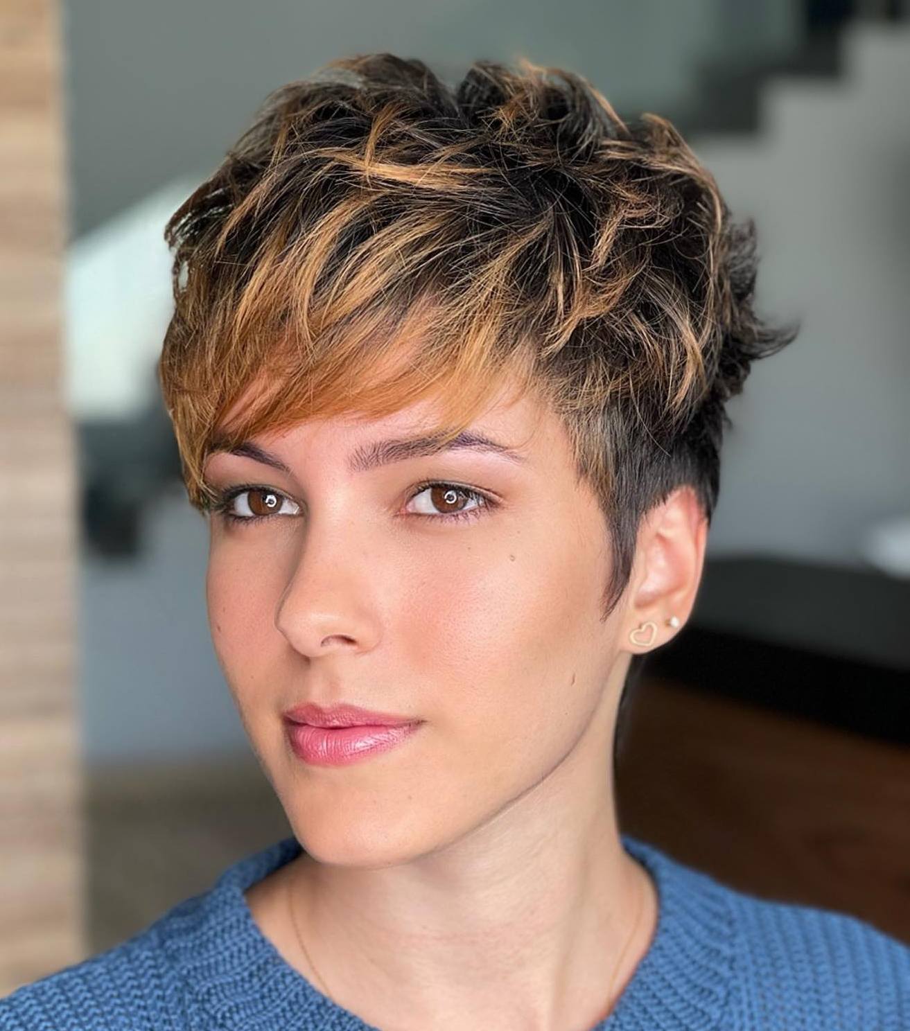 Choppy Highlighted Pixie Undercut