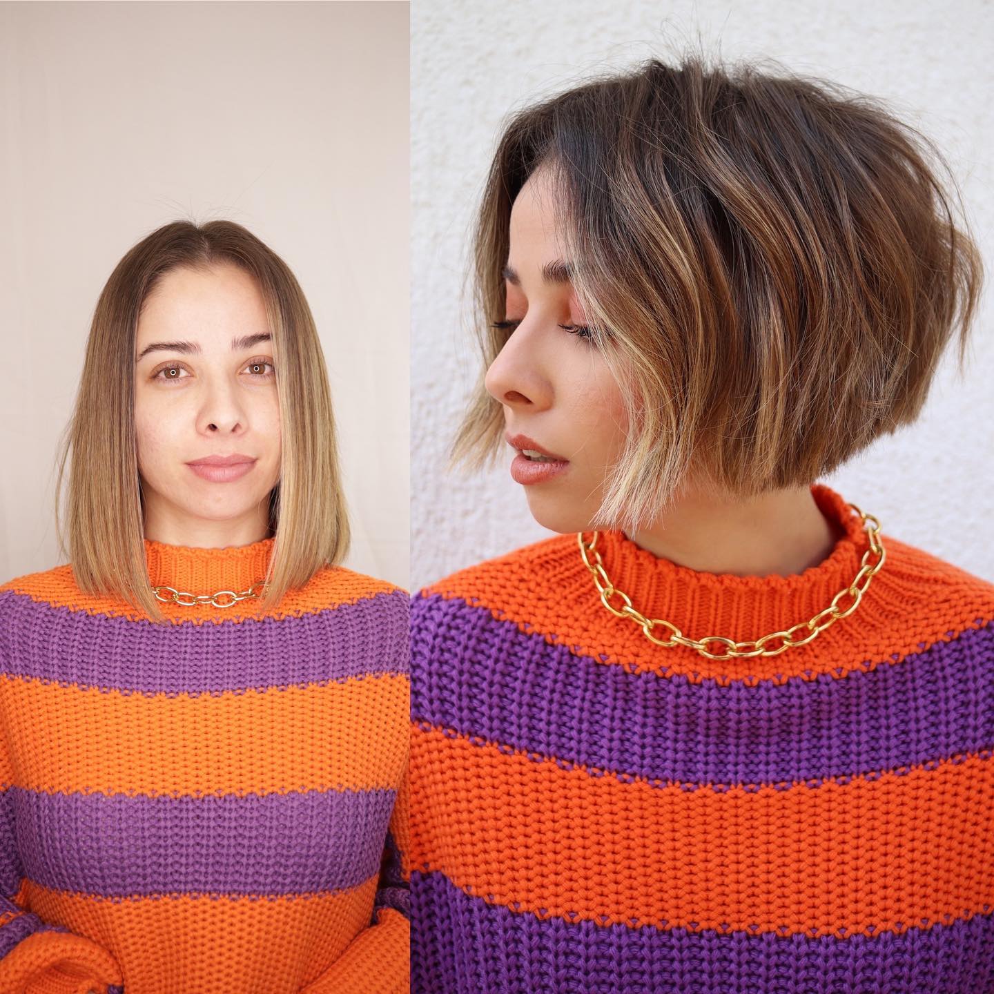 Blunt Inverted Bob Crop Makeover