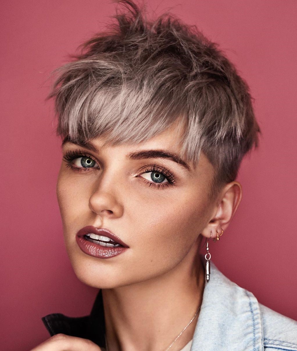 Bold Pixie Shag with Bangs