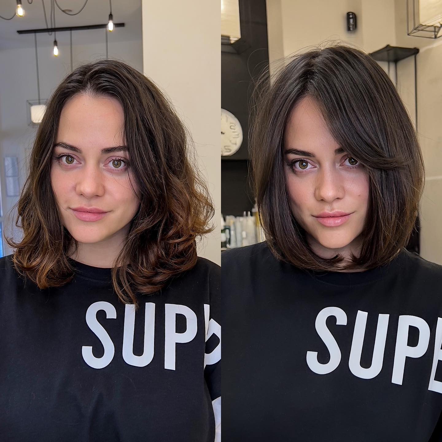 A-Line Bob with Side-Swept Bangs