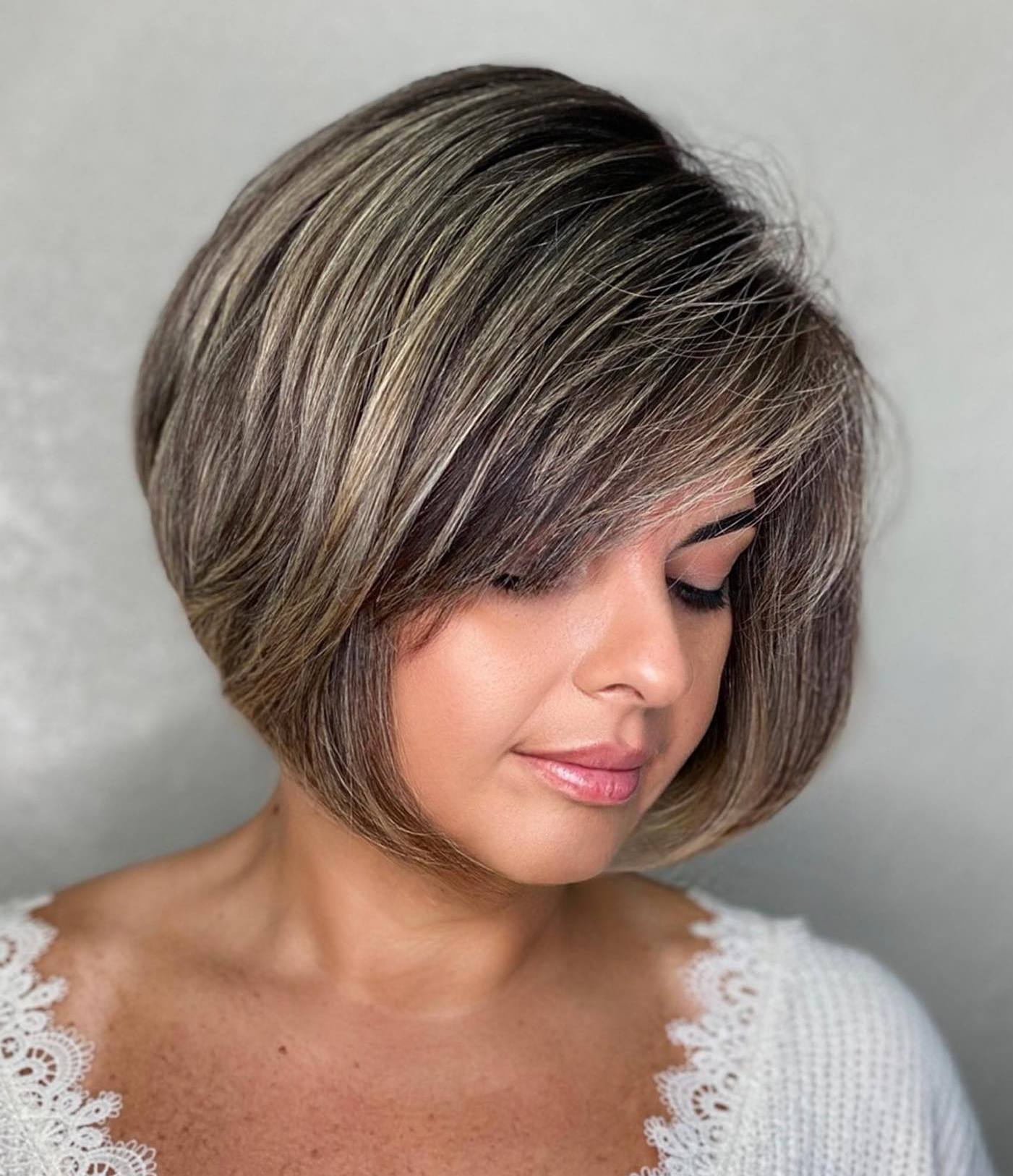 Face-Hugging A-Line Bob with Bangs