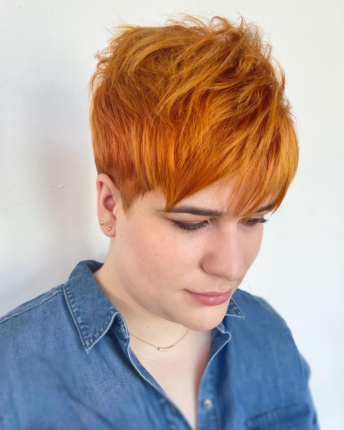 Bright Chopped Pixie with Messy Crown